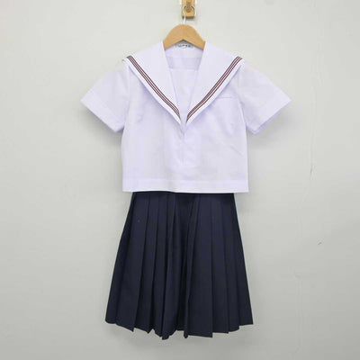 【中古】福岡県 直方第一中学校 女子制服 2点 (セーラー服・スカート) sf041079