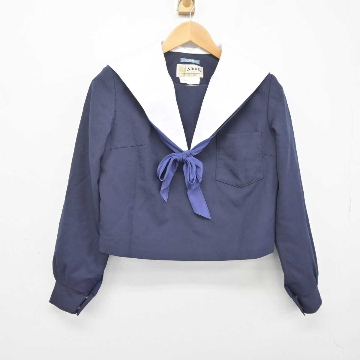 【中古】愛知県 刈谷市朝日中学校 女子制服 3点 (セーラー服) sf041094