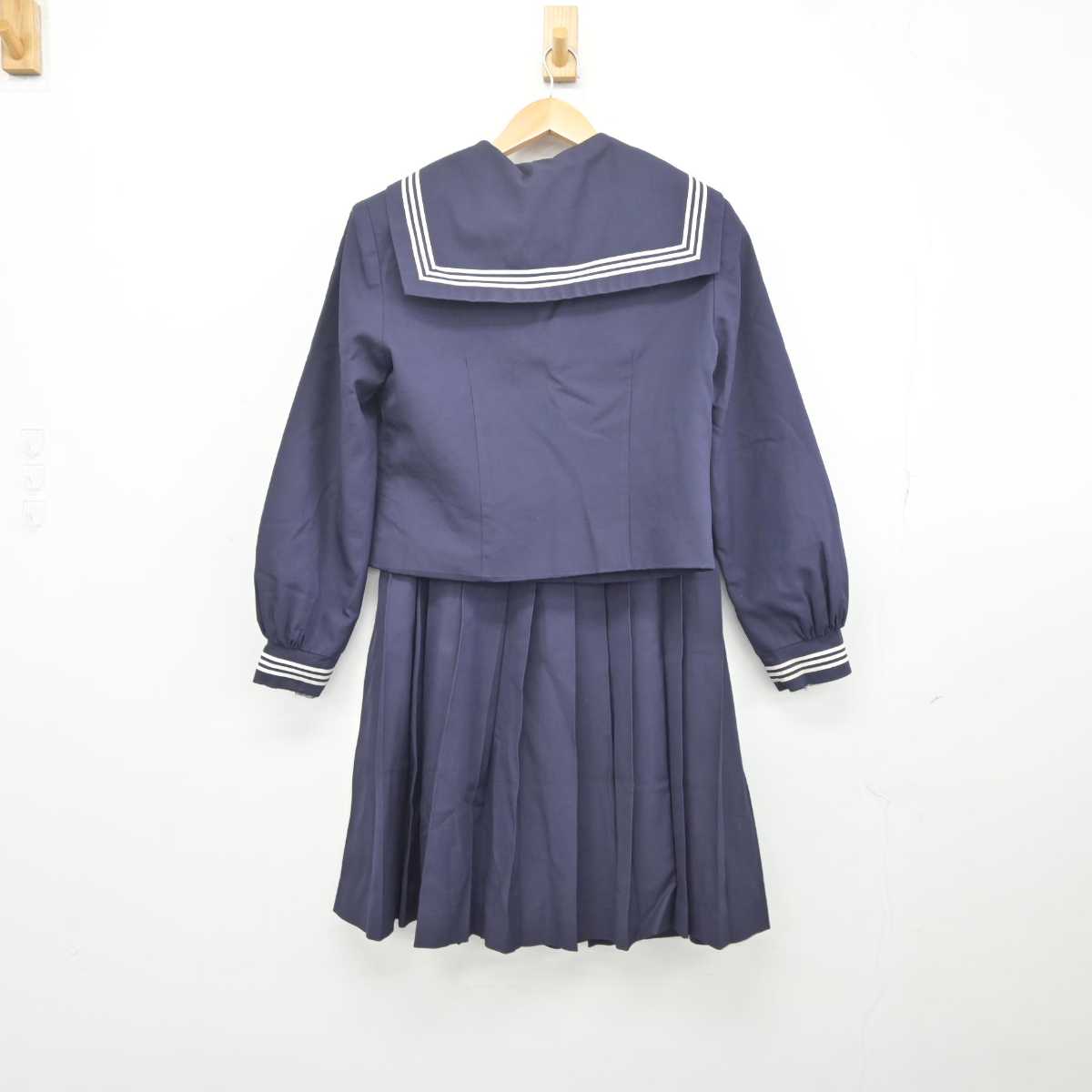 【中古】千葉県 金田中学校 女子制服 3点 (セーラー服・スカート) sf041102