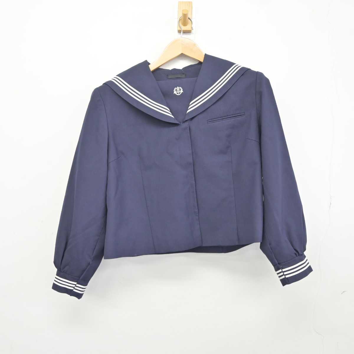 【中古】千葉県 金田中学校 女子制服 2点 (セーラー服・スカート) sf041103