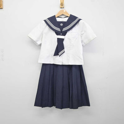 【中古】千葉県 金田中学校 女子制服 4点 (セーラー服・スカート) sf041105