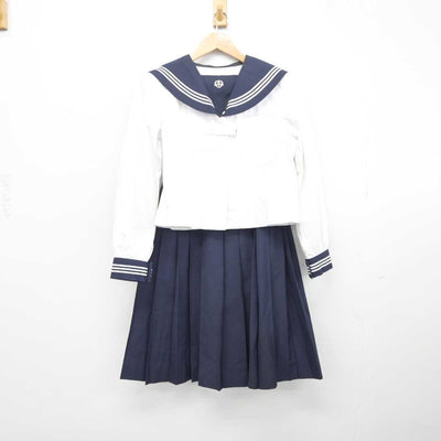 【中古】千葉県 金田中学校 女子制服 4点 (セーラー服・スカート) sf041105