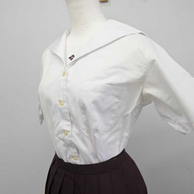 【中古】群馬県 共愛学園高等学校 女子制服 3点 (セーラー服・ベスト・スカート) sf041107