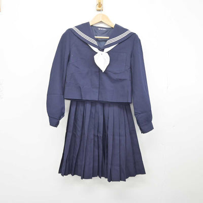 【中古】和歌山県 河西中学校 女子制服 3点 (セーラー服・スカート) sf041122