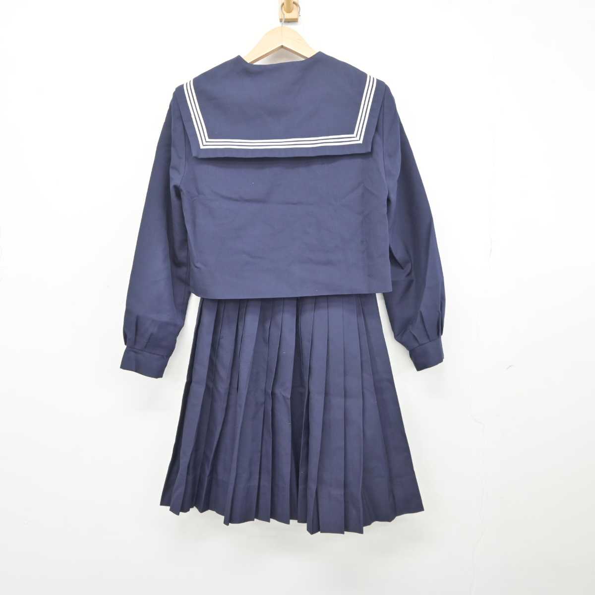 【中古】和歌山県 河西中学校 女子制服 3点 (セーラー服・スカート) sf041122