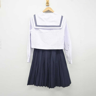 【中古】和歌山県 河西中学校 女子制服 4点 (セーラー服・スカート) sf041123