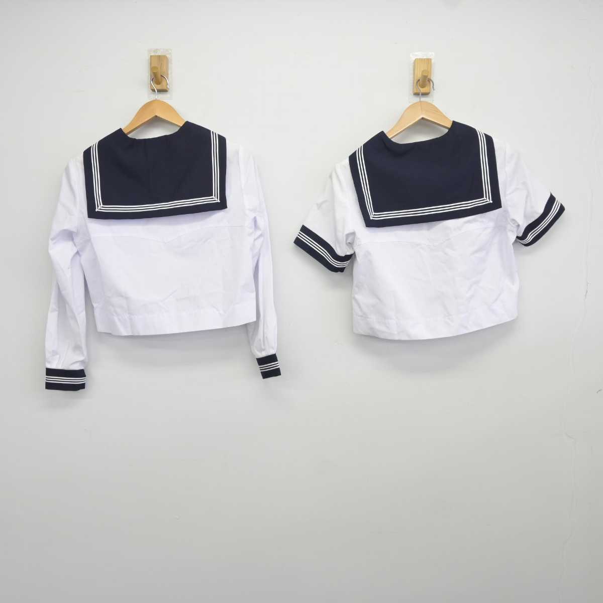 【中古】東京都 豊島岡女子学園中学高等学校 女子制服 2点 (セーラー服) sf041125