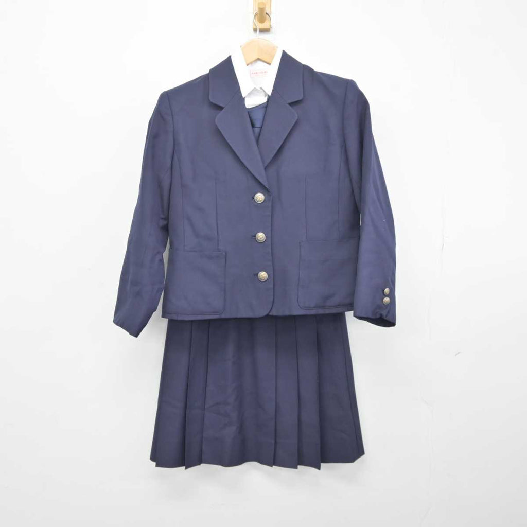 【中古】青森県 弘前実業高等学校 女子制服 5点 (ブレザー・シャツ・ベスト・スカート) sf041128 | 中古制服通販パレイド