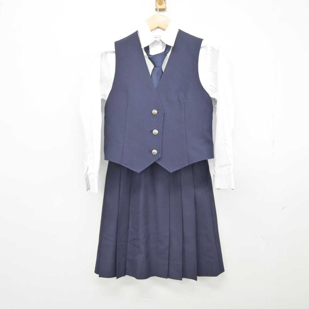 中古】青森県 弘前実業高等学校 女子制服 5点 (ブレザー・シャツ・ベスト・スカート) sf041128 | 中古制服通販パレイド