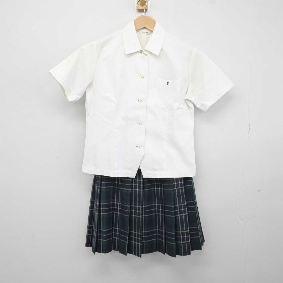 【中古】東京都 文京学院女子高等学校 女子制服 2点 (シャツ・スカート) sf041133