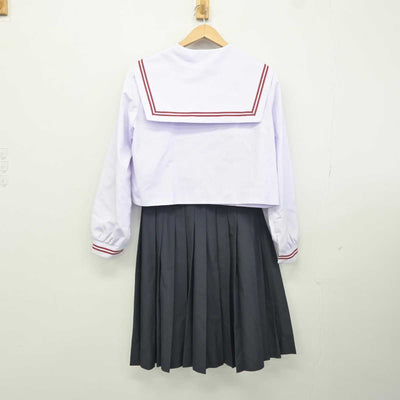 【中古】岐阜県 岐阜西中学校 女子制服 3点 (セーラー服・スカート) sf041152