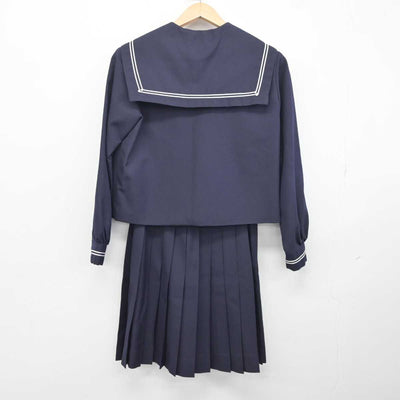 【中古】福井県 藤島高等学校 女子制服 2点 (セーラー服・スカート) sf041153