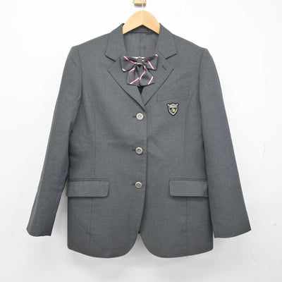 【中古】静岡県 日本大学三島高等学校中学校/旧モデル 女子制服 4点 (ブレザー・ニットベスト・スカート) sf041163