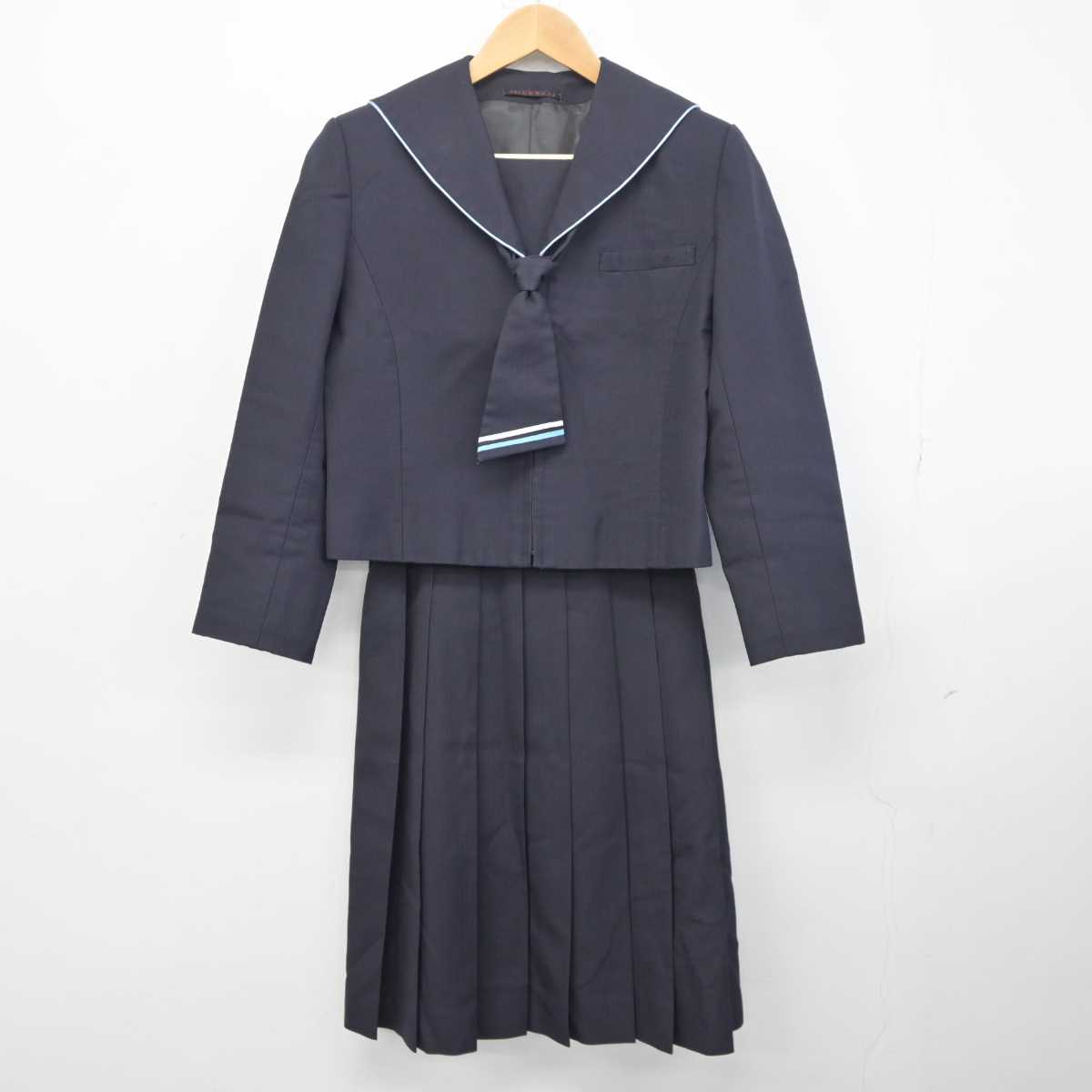 【中古】静岡県 熱海市立熱海中学校 女子制服 3点 (セーラー服・スカート) sf041165