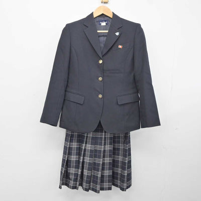 【中古】秋田県 秋田北鷹高等学校 女子制服 2点 (ブレザー・スカート) sf041168