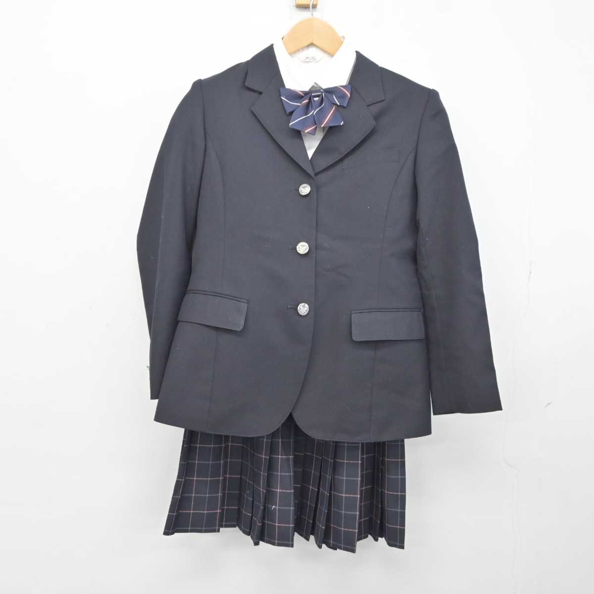 【中古】東京都 日本橋高等学校 女子制服 4点 (ブレザー・シャツ・スカート) sf041174