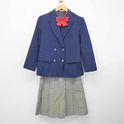 【中古】宮城県 八木山中学校 女子制服 4点 (ブレザー・ベスト・スカート) sf041180