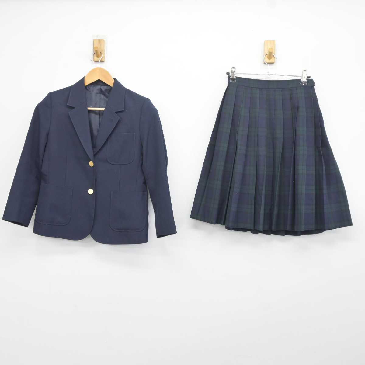 【中古】神奈川県 久木中学校 女子制服 2点 (ブレザー・スカート) sf041194