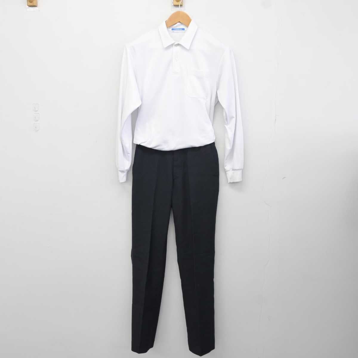 【中古】福岡県 北九州市内標準服 男子制服 3点 (ブレザー・シャツ・ズボン) sf041202