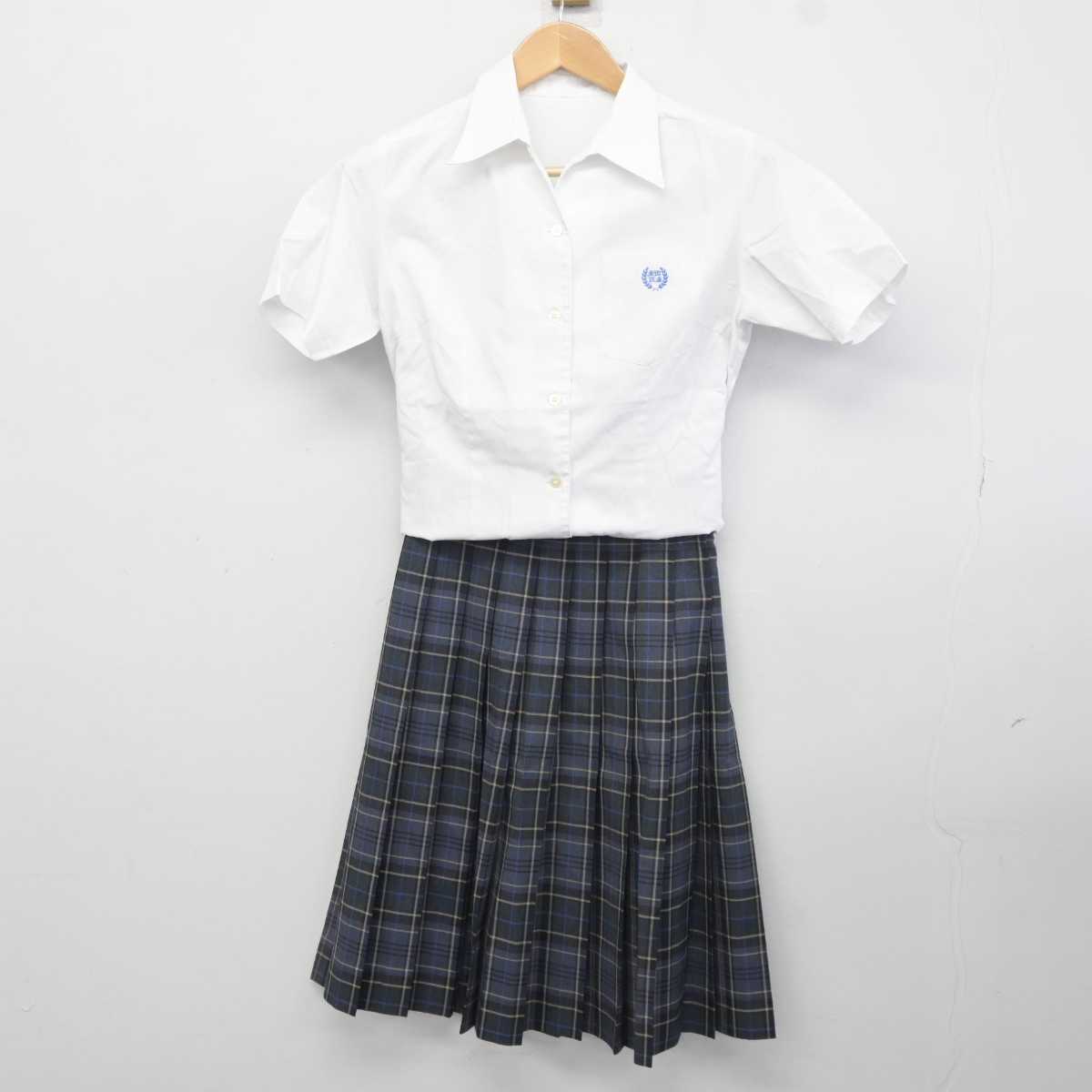 【中古】東京都 昭和女子大学附属高等学校 女子制服 4点 (シャツ・スカート) sf041205