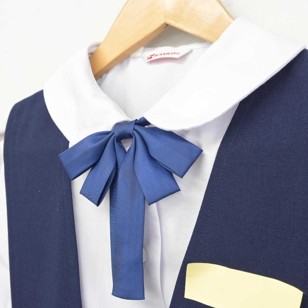 【中古】福岡県 学業院中学校 女子制服 3点 (シャツ・ジャンパースカート) sf041220