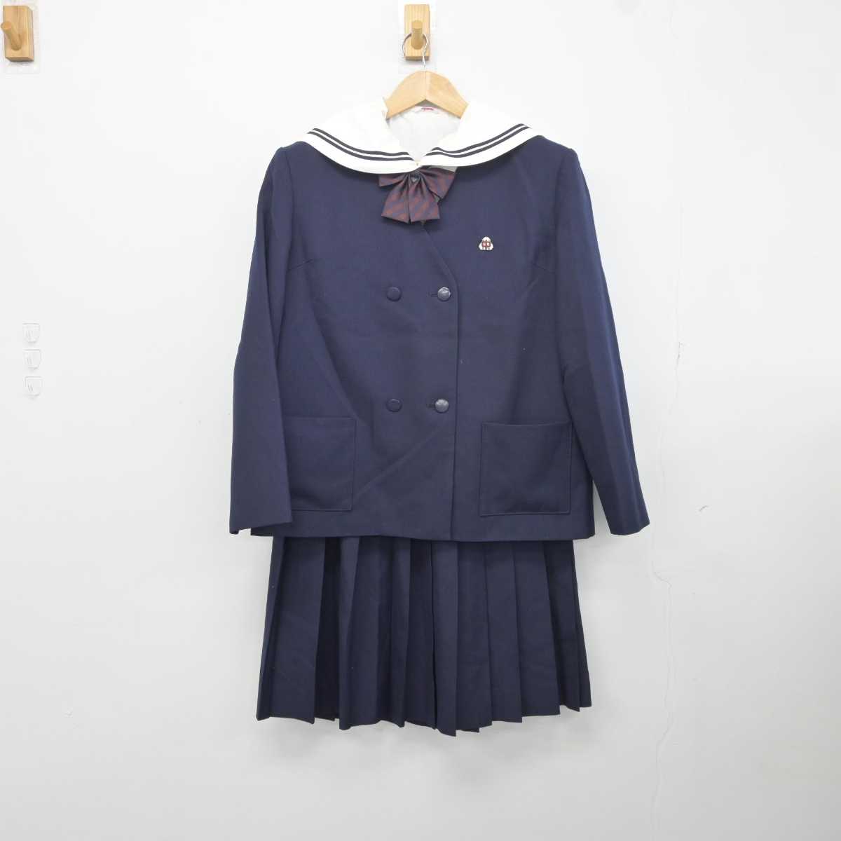 【中古】岩手県 南城中学校 女子制服 5点 (ブレザー・セーラー服・スカート) sf041241