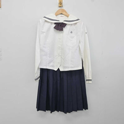 【中古】岩手県 南城中学校 女子制服 5点 (ブレザー・セーラー服・スカート) sf041241