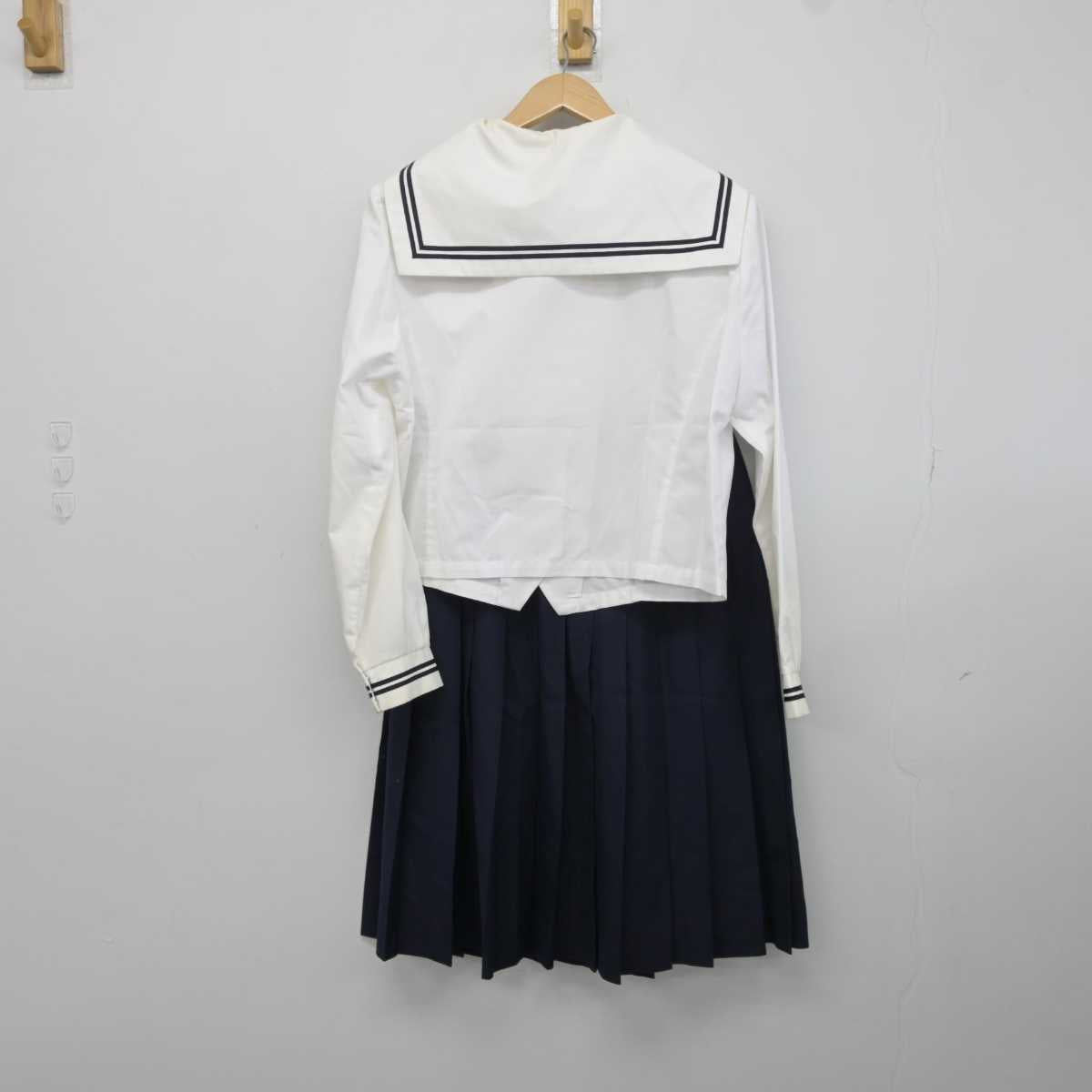 【中古】岩手県 南城中学校 女子制服 5点 (ブレザー・セーラー服・スカート) sf041241