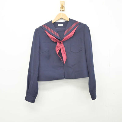 【中古】青森県 筒井中学校 女子制服 3点 (セーラー服・スカート) sf041244