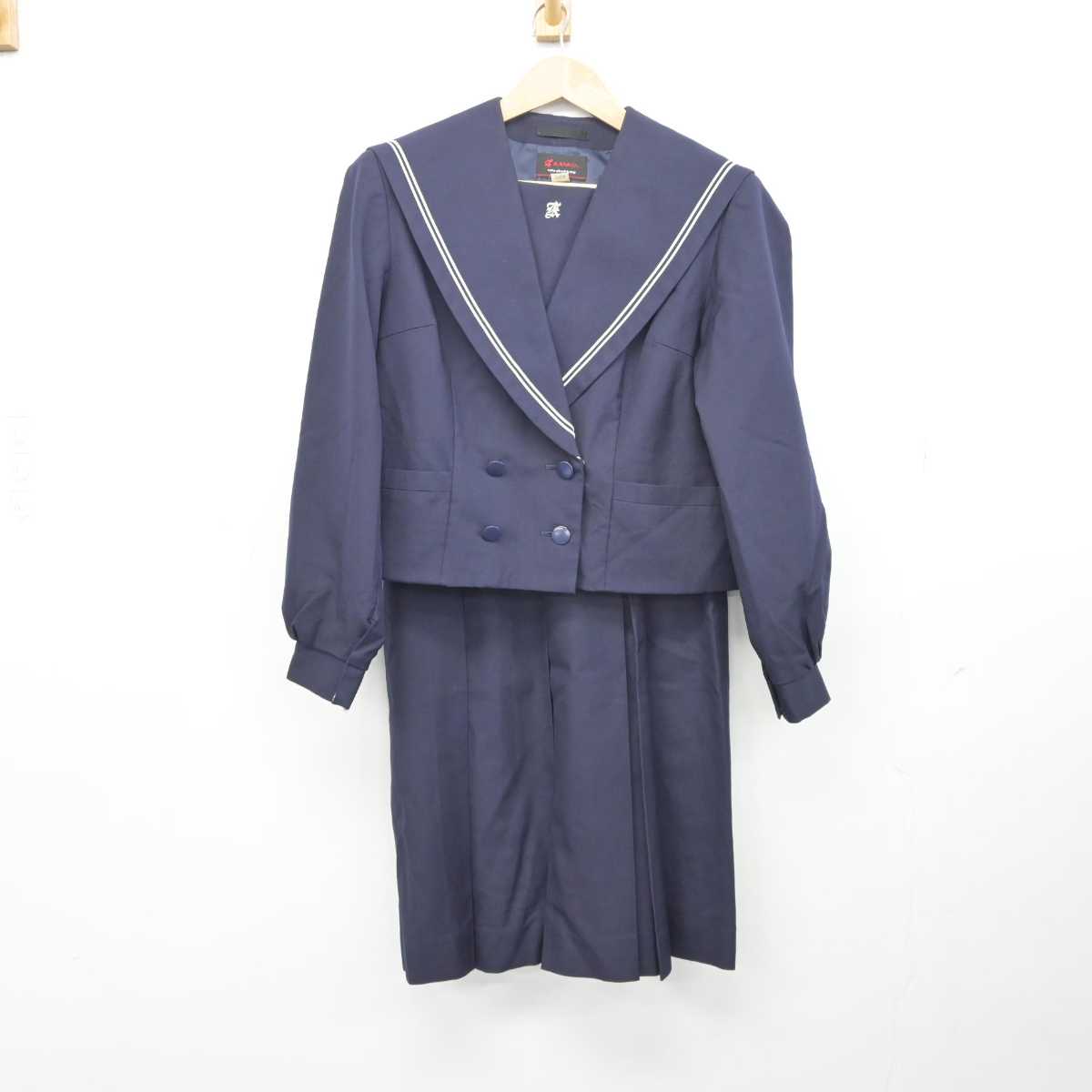 【中古】青森県 青森北高等学校 女子制服 2点 (セーラー服・スカート) sf041246