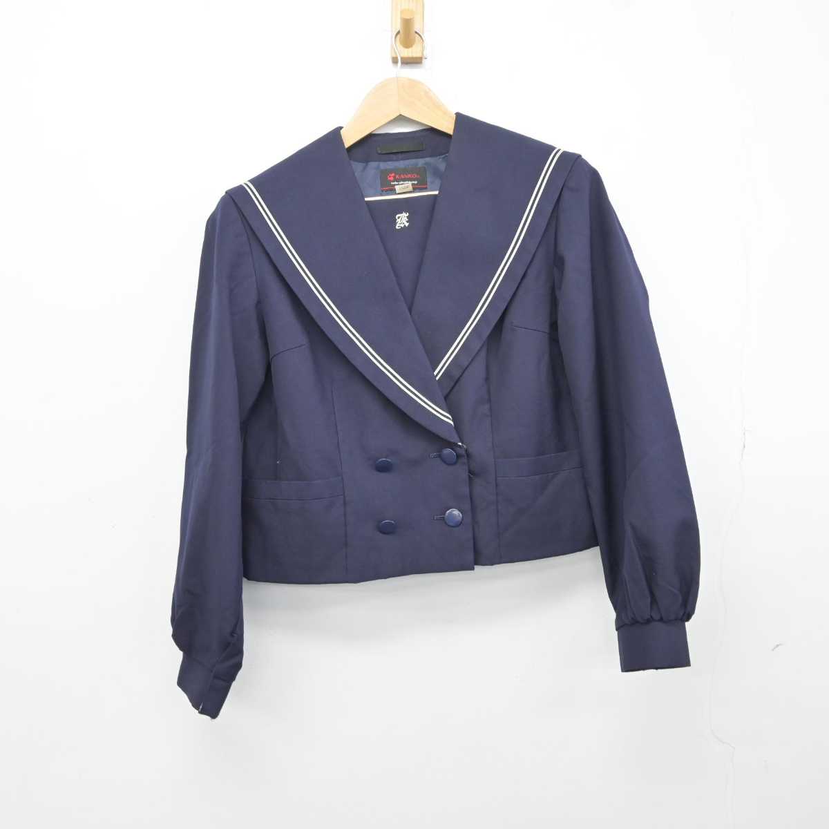 【中古】青森県 青森北高等学校 女子制服 2点 (セーラー服・スカート) sf041246