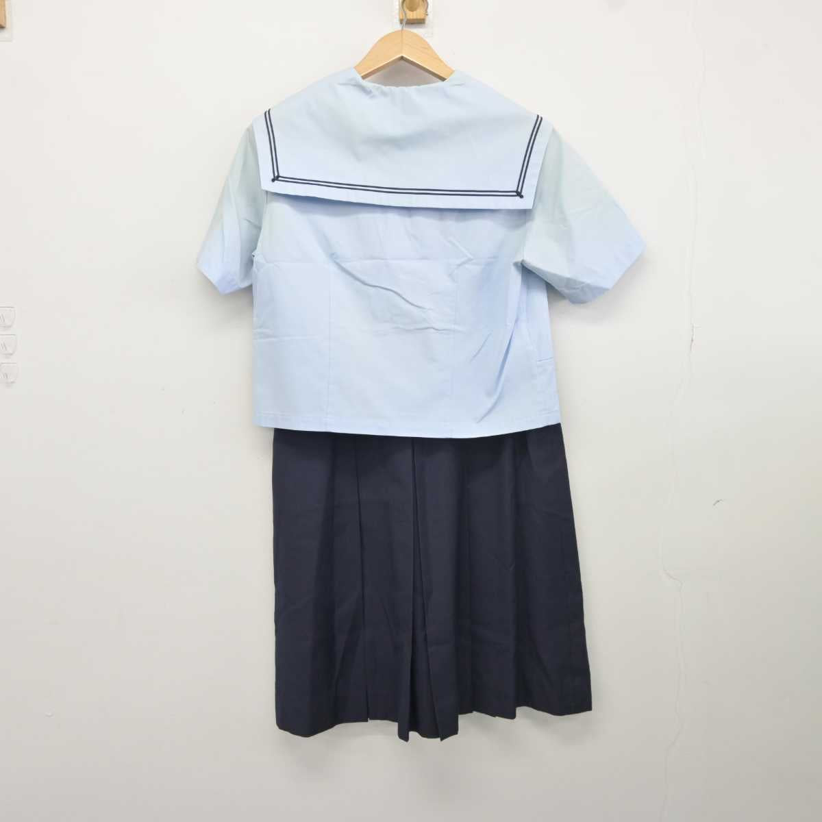 【中古】青森県 青森北高等学校 女子制服 2点 (セーラー服・スカート) sf041247