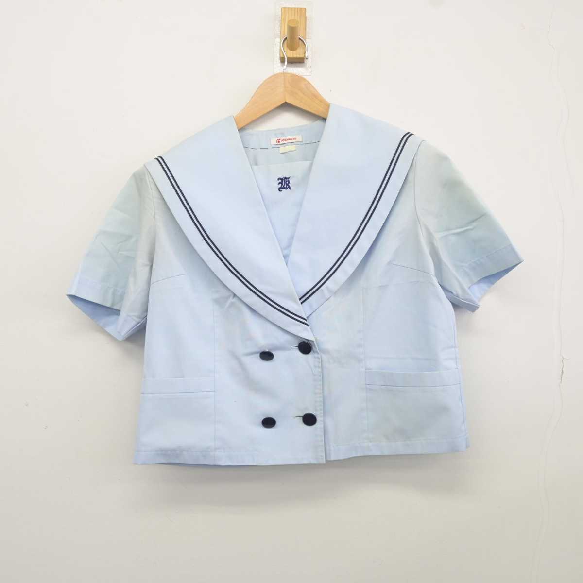 【中古】青森県 青森北高等学校 女子制服 2点 (セーラー服・スカート) sf041247