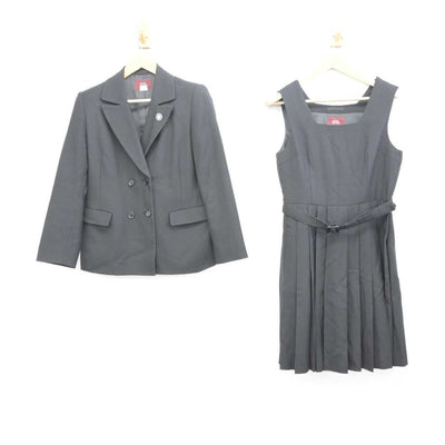 【中古】埼玉県 不動岡高等学校 女子制服 3点 (ブレザー・ジャンパースカート) sf041252