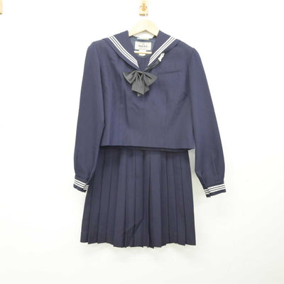 【中古】埼玉県 松山女子高等学校 女子制服 3点 (セーラー服・スカート) sf041256