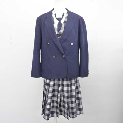 【中古】宮城県 聖和学園高等学校 女子制服 5点 (ブレザー・ベスト・スカート) sf041259