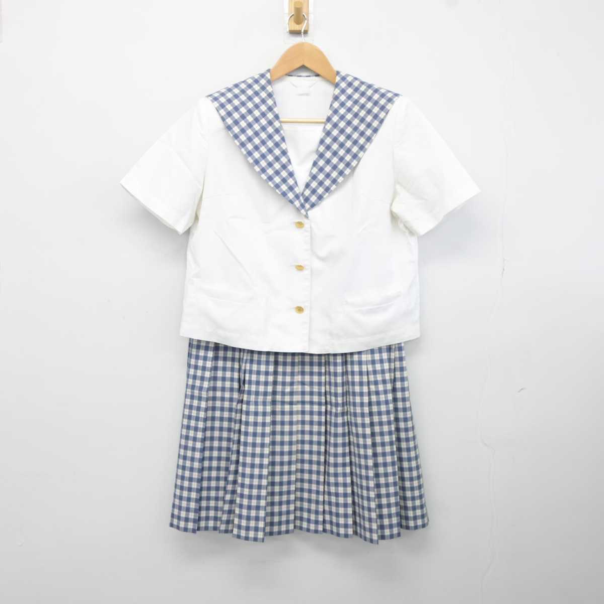 【中古】宮城県 聖和学園高等学校 女子制服 2点 (セーラー服・スカート) sf041260