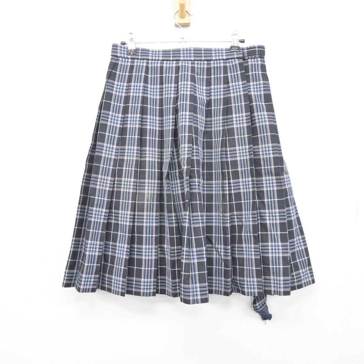 【中古】宮城県 利府中学校 女子制服 2点 (ニットベスト・スカート) sf041268