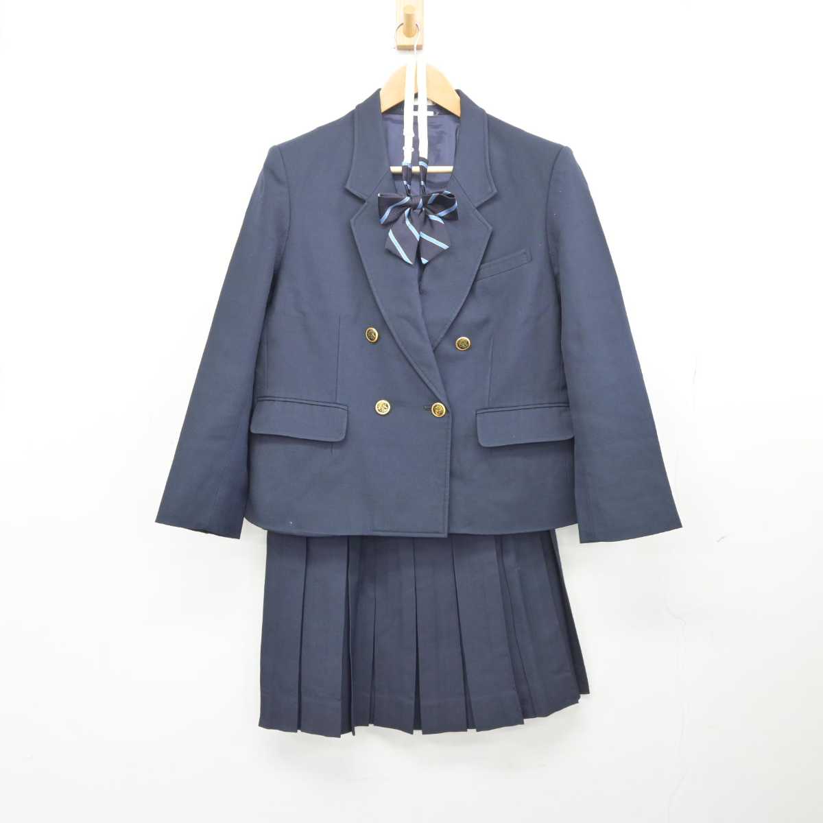 【中古】埼玉県 越谷西高等学校 女子制服 4点 (ブレザー・スカート) sf041273