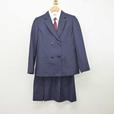 【中古】新潟県 越路中学校 女子制服 4点 (ブレザー・シャツ・スカート) sf041277