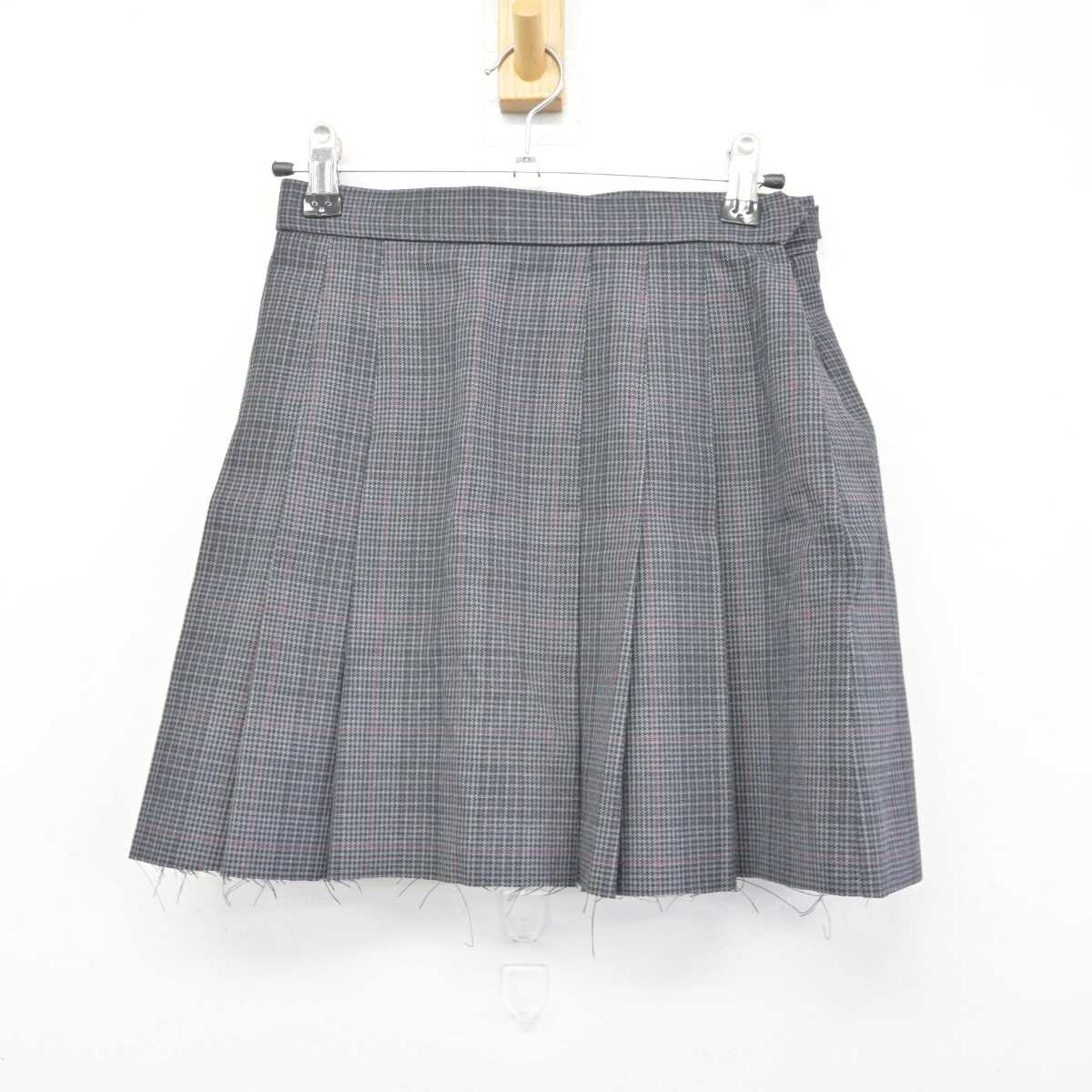 【中古】東京都 朋優学院高等学校 女子制服 3点 (ブレザー・スカート) sf041278