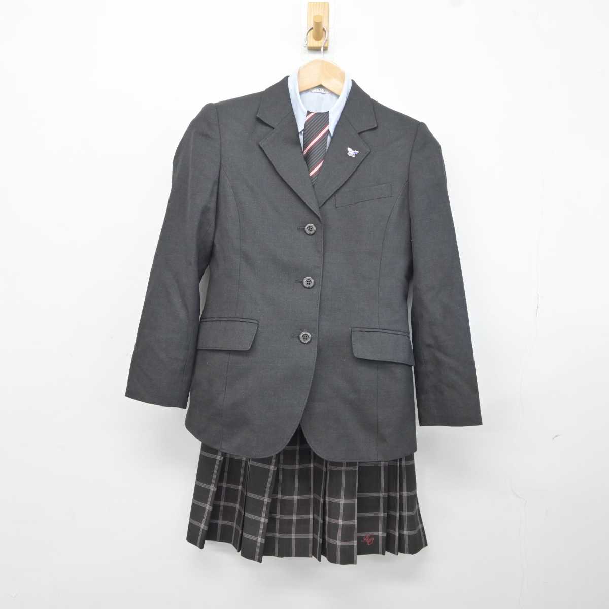 【中古】千葉県 流山おおたかの森高等学校 女子制服 5点 (ブレザー・シャツ・スカート) sf041289