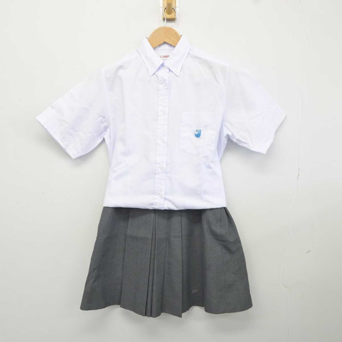 【中古】神奈川県 湘南工科大附属高等学校 女子制服 2点 (シャツ・スカート) sf041298