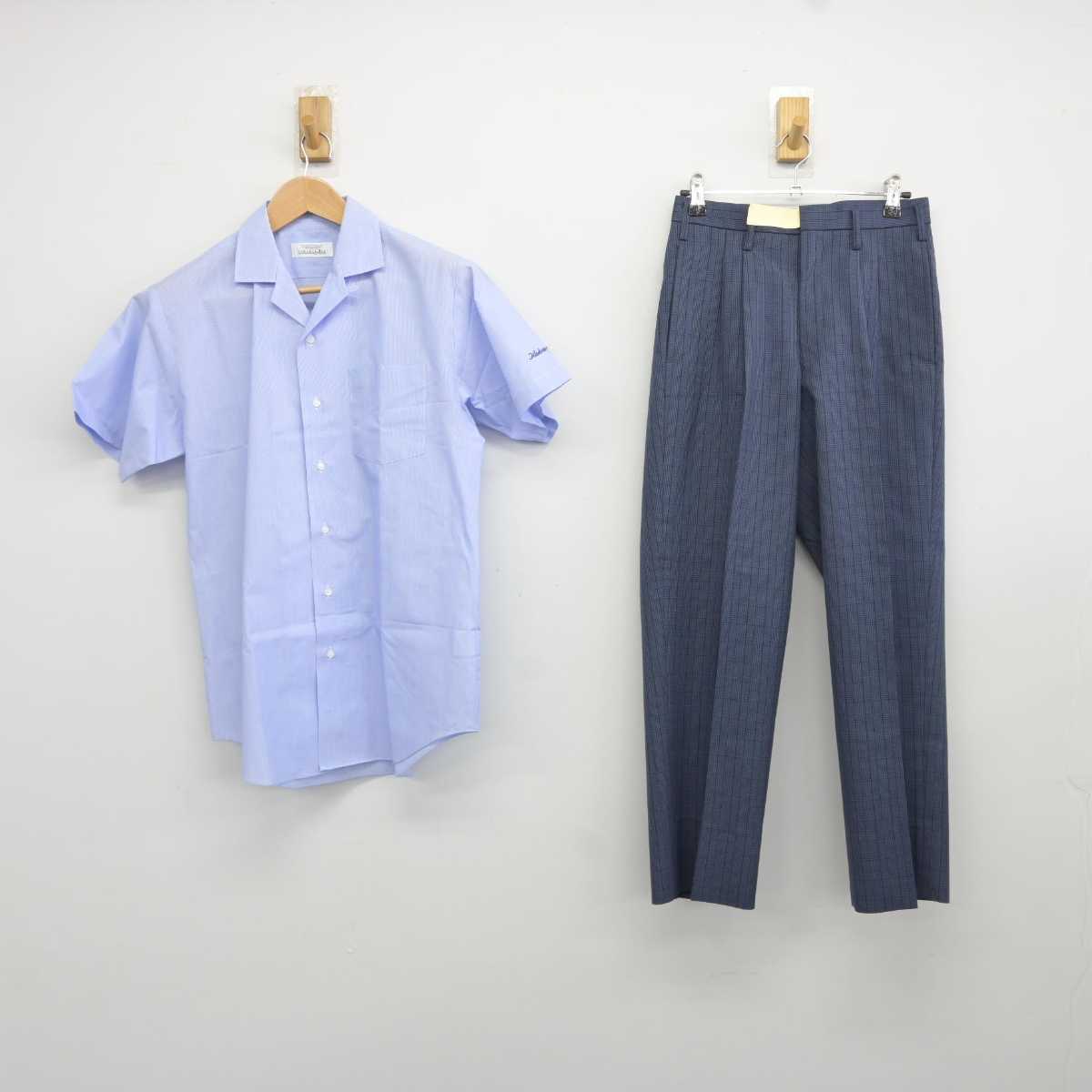 【中古】佐賀県 北陵高等学校 男子制服 2点 (シャツ・ズボン) sf041325