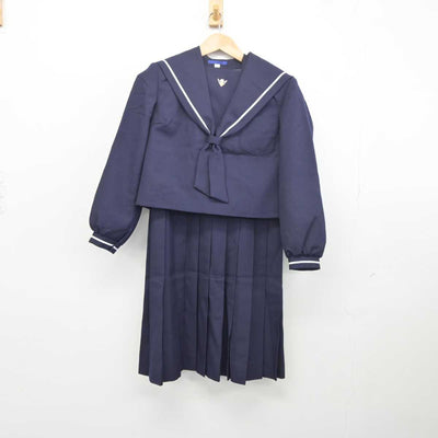 【中古】佐賀県 小城中学校 女子制服 2点 (セーラー服・ジャンパースカート) sf041331