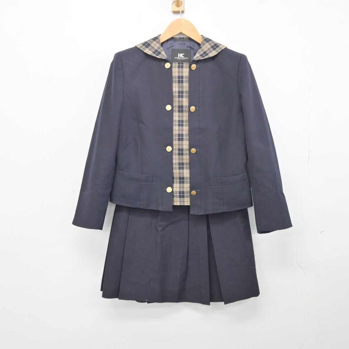 【中古】岡山県 明誠学院高等学校 女子制服 2点 (ブレザー・スカート) sf041339