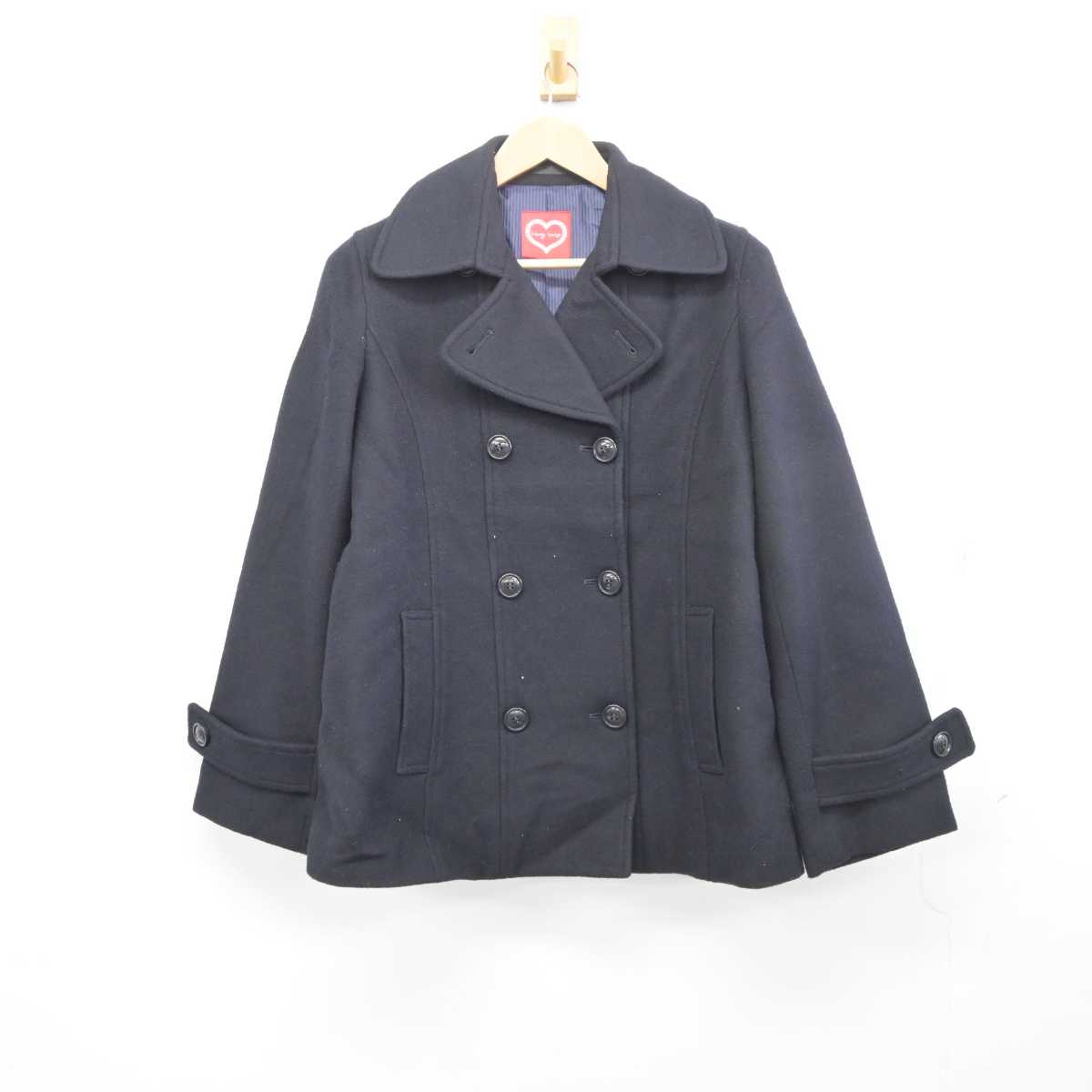 【中古】岡山県 明誠学院高等学校 女子制服 1点 (コート) sf041340