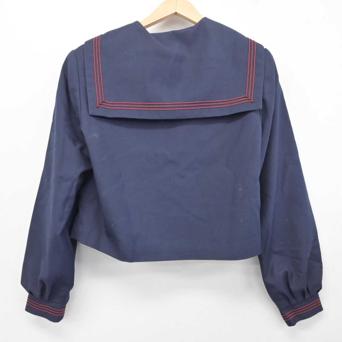 【中古】鹿児島県 帖佐中学校 女子制服 2点 (セーラー服・ジャンパースカート) sf041353