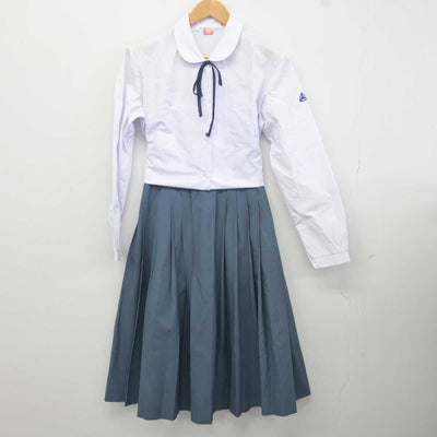 【中古】鹿児島県 帖佐中学校 女子制服 4点 (シャツ・スカート) sf041354