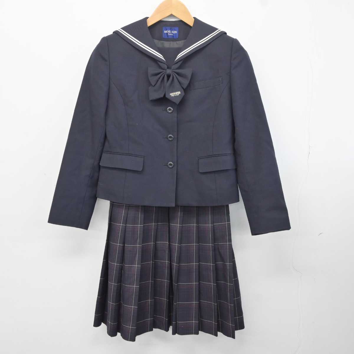 【中古】愛知県 桜花学園高等学校 女子制服 3点 (セーラー服・スカート) sf041361